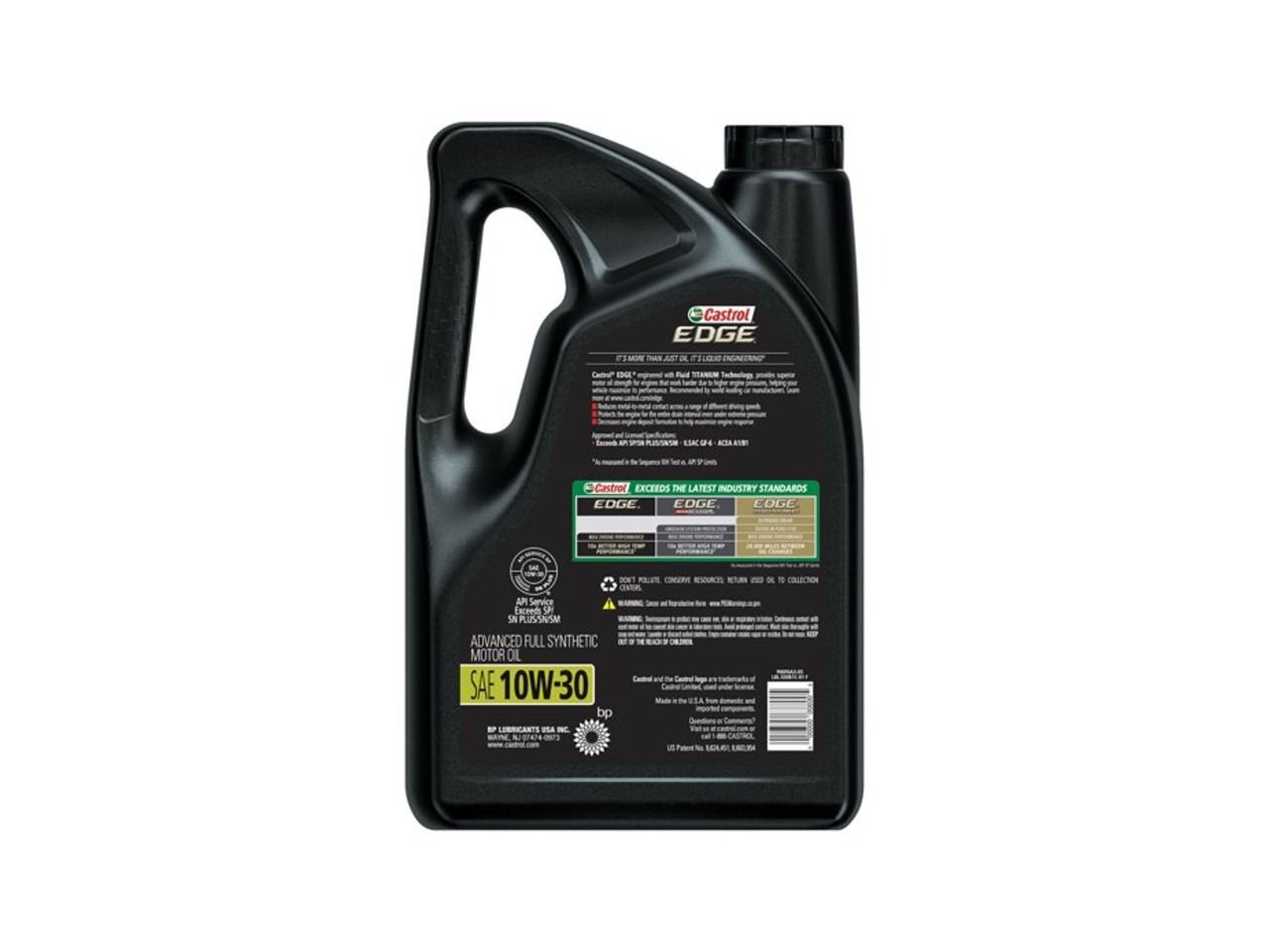 Castrol Edge 10w30 Advanced Full Sintético 4.73 Litros