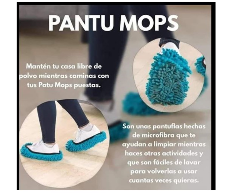Pantu Mops / Trapeador / Cubre Zapatos / Limpia Pisos / Betterware