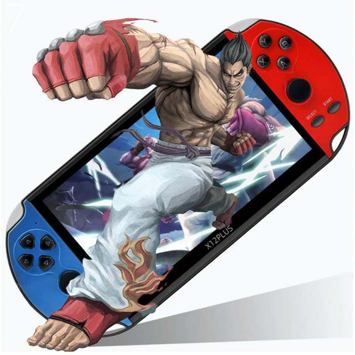 Consola portátil X12 Plus 7" con más de 2 mil juegos, 16 GB