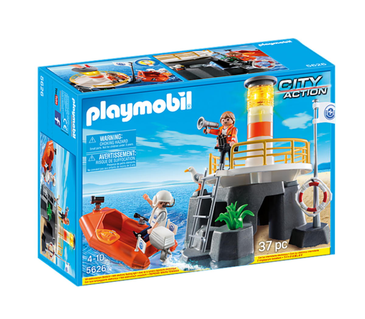 Playmobil 5626 City Action Faro con Balsa de Rescate