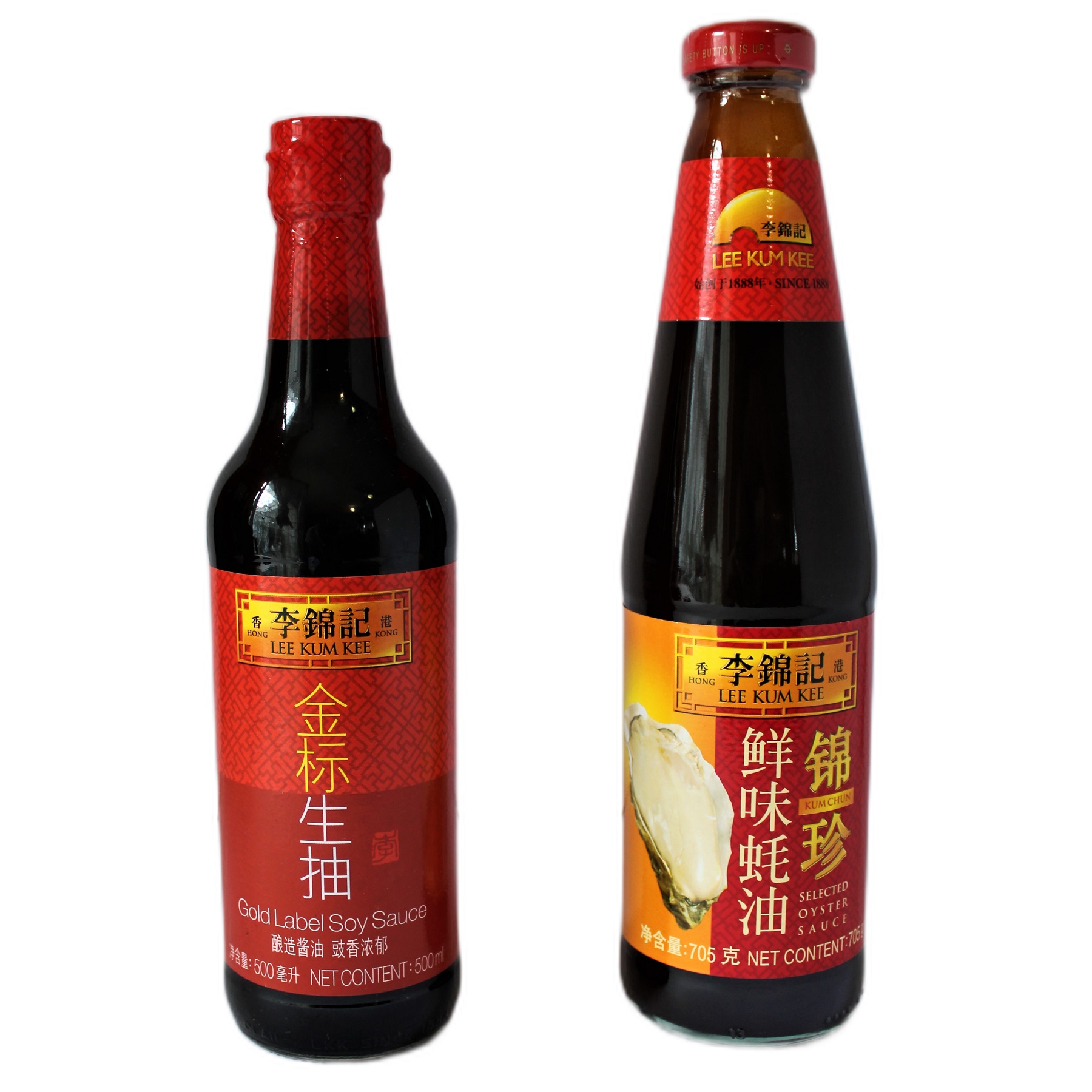 Duo 1 Salsa De Ostión Selecta Y 1 Salsa De Soya Etiqueta Dorada Marca Lee Kum Kee