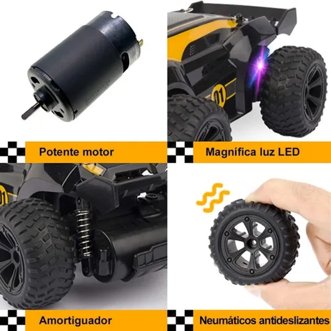 1:22 Todo Terreno Rc Control Remoto Recargable Carro De Uto