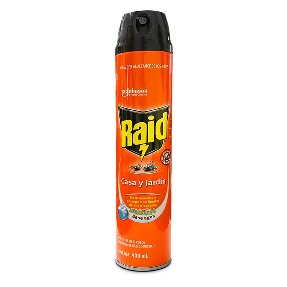 Raid Insecticida Casa y Jardín Protector 400 Ml.