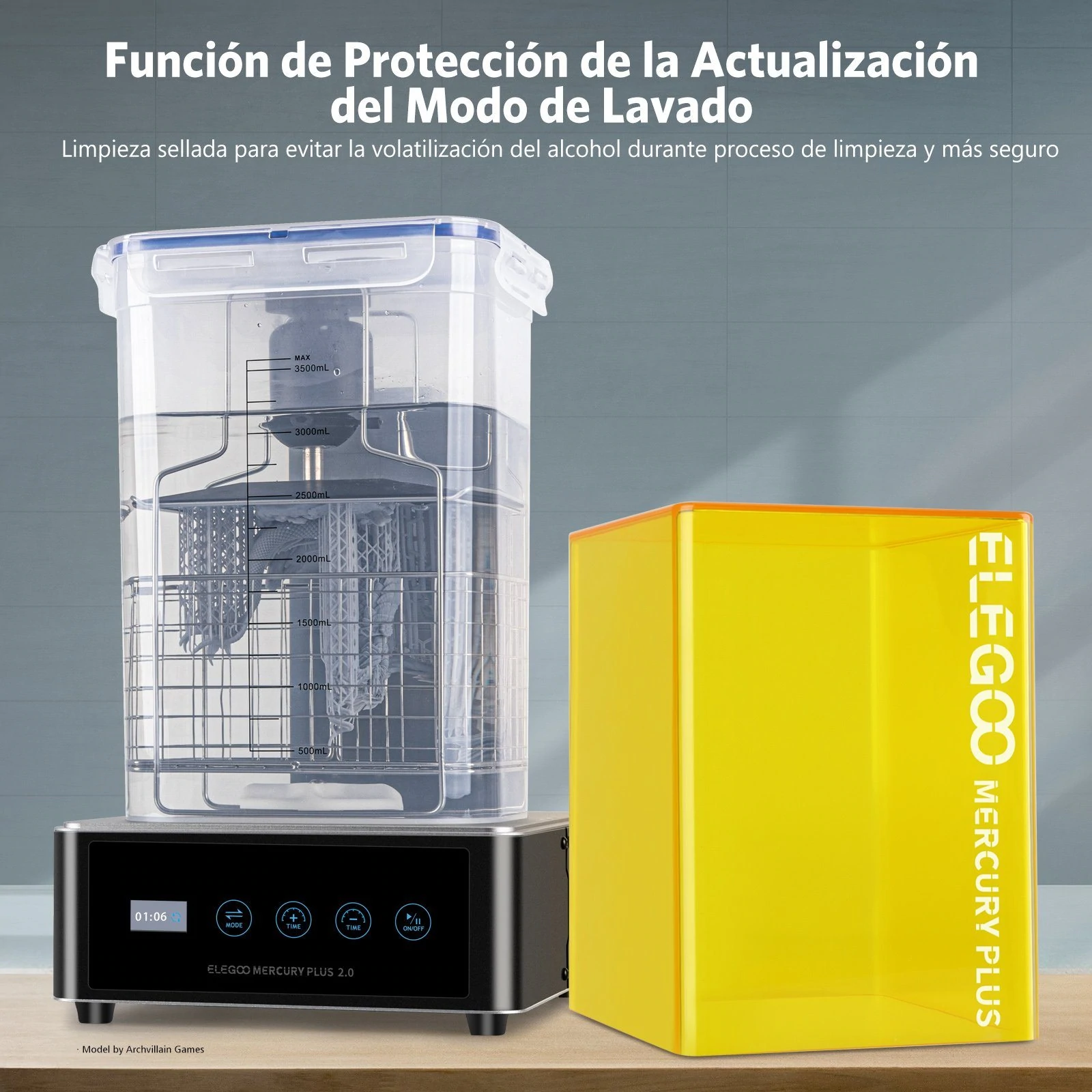Elegoo Mercury Plus 2.0 Lavadora Y Curadora Impresiones 3d