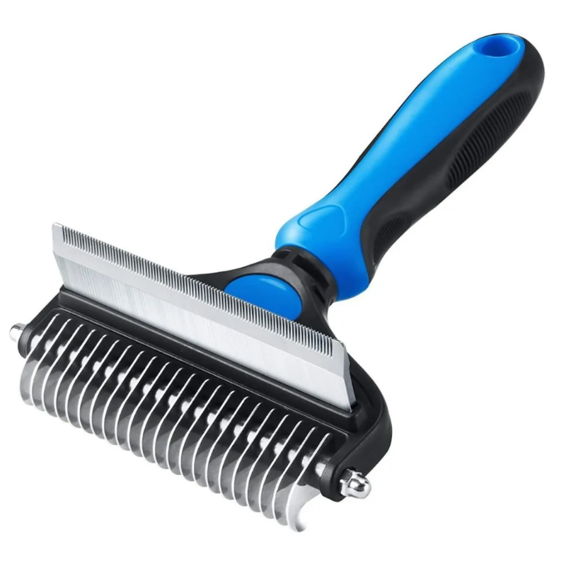 2 En 1 Cepillo Deslanador Perro Gato Peine Mascotas Husky