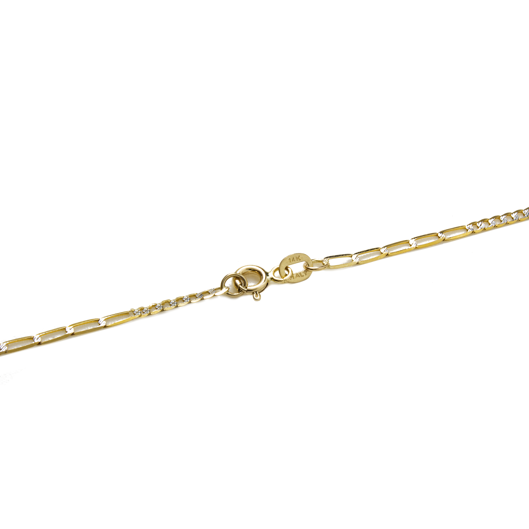 Cadena Barbada/Inglesa Oro Italiano 14 Kilates