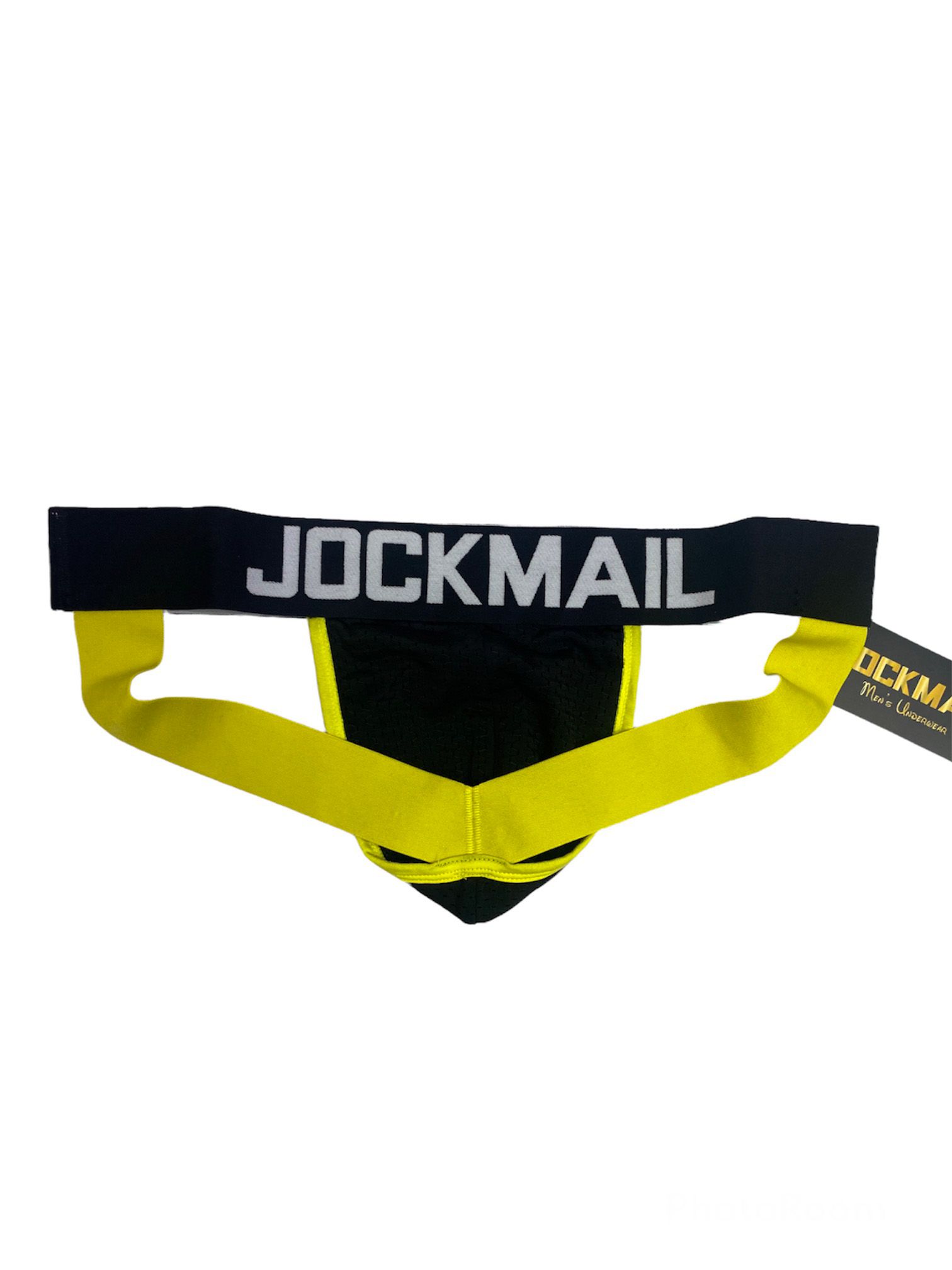 Jockstrap  1 Pieza Negro/Amarillo