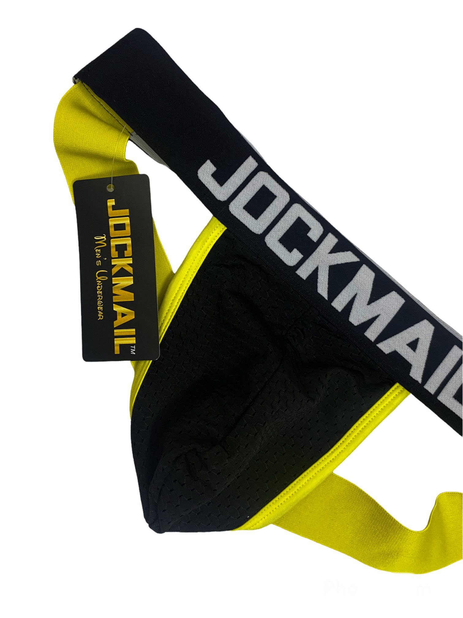 Jockstrap  1 Pieza Negro/Amarillo