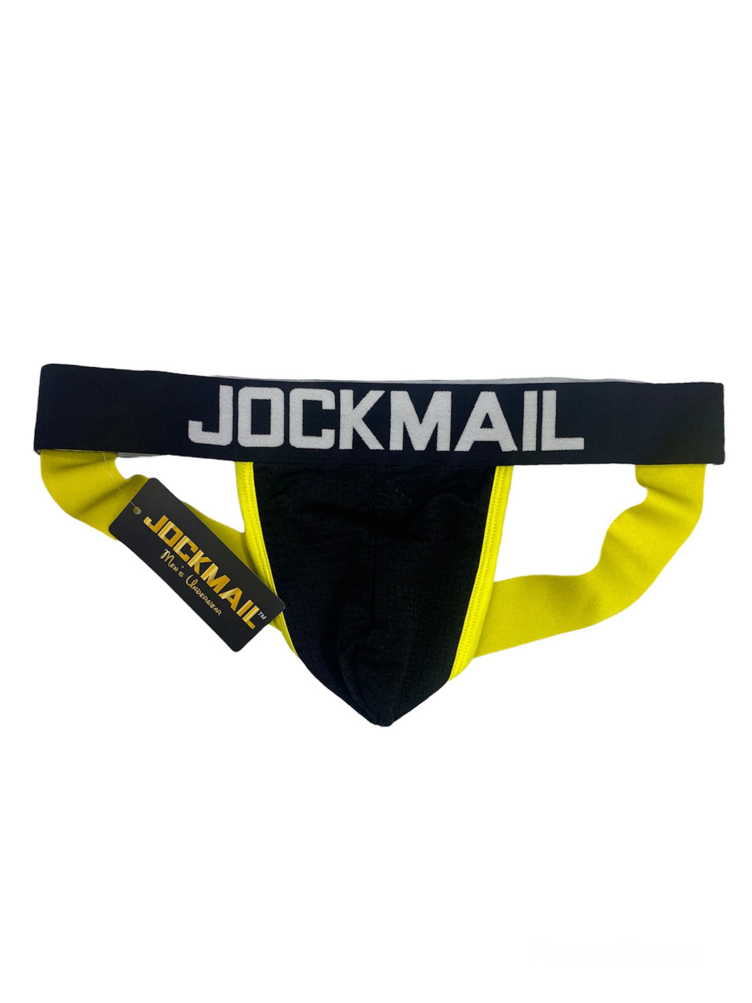 Jockstrap  1 Pieza Negro/Amarillo