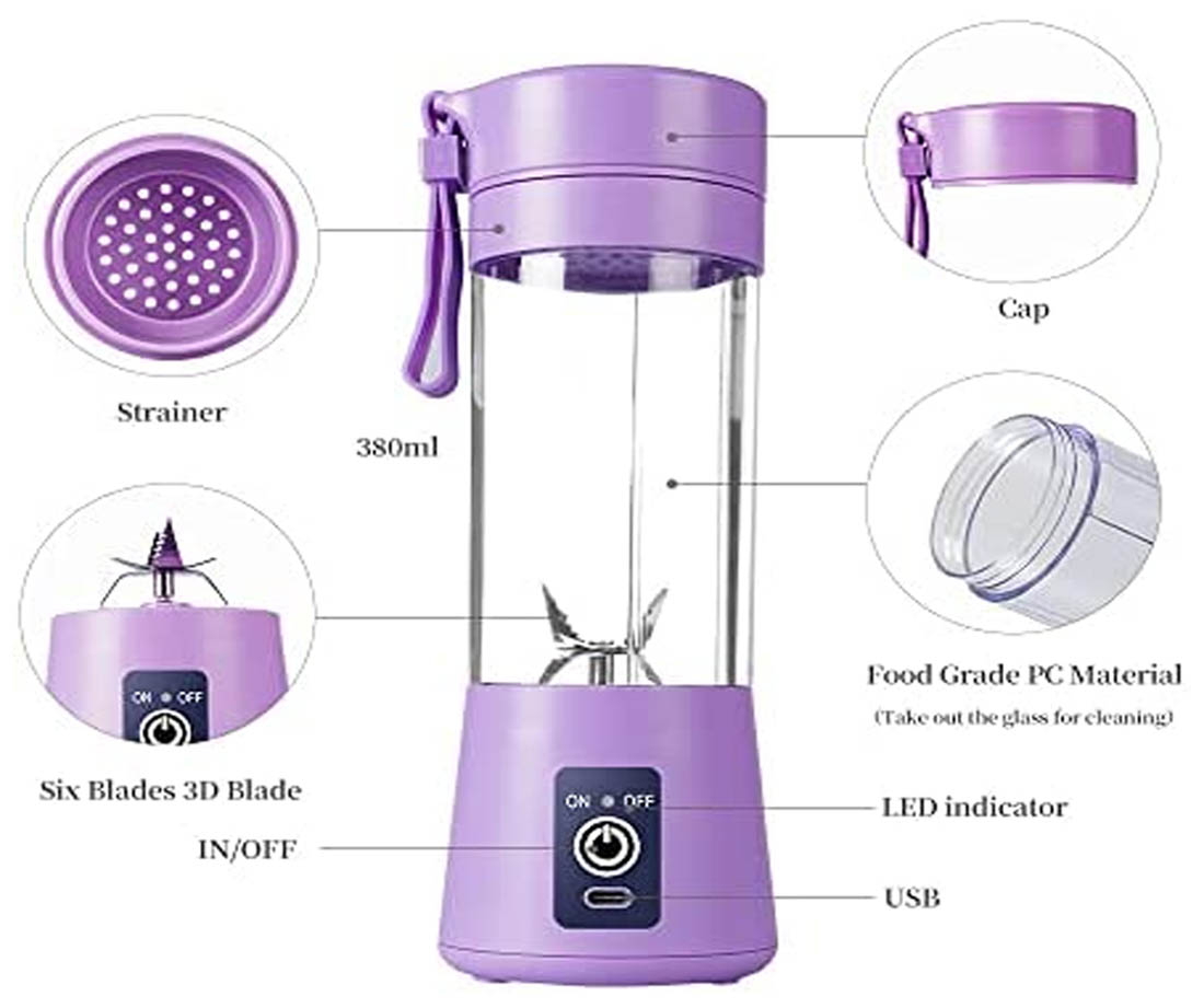 Mini Licuadora Portatil Recargable USB
