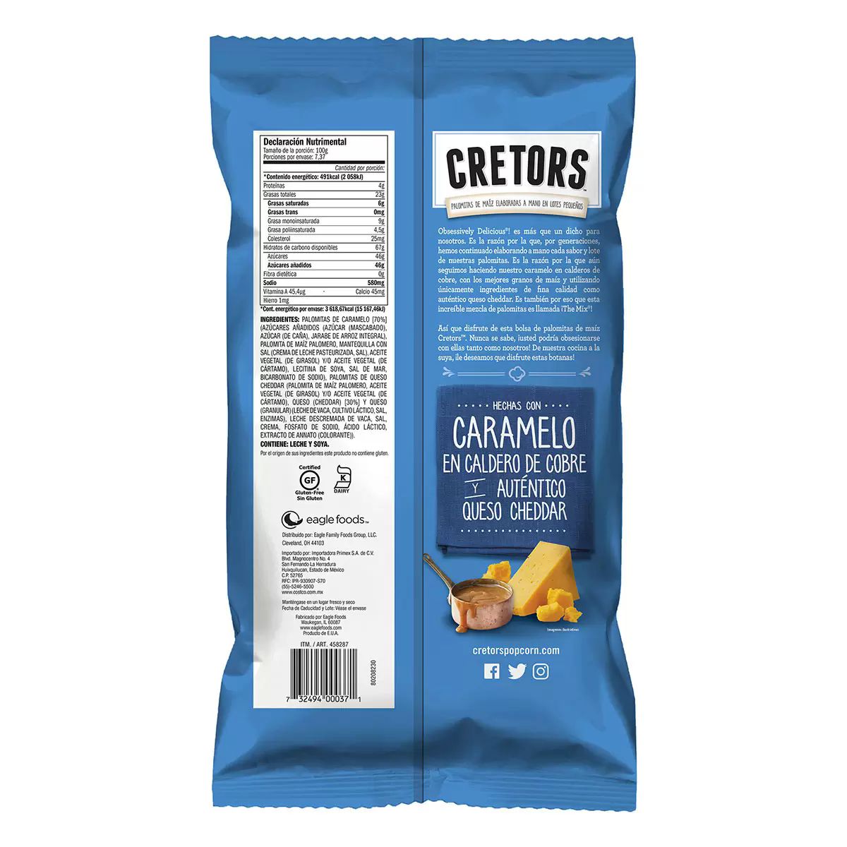 Palomitas De Maíz 737 G G.h Cretors Caramelo - Queso