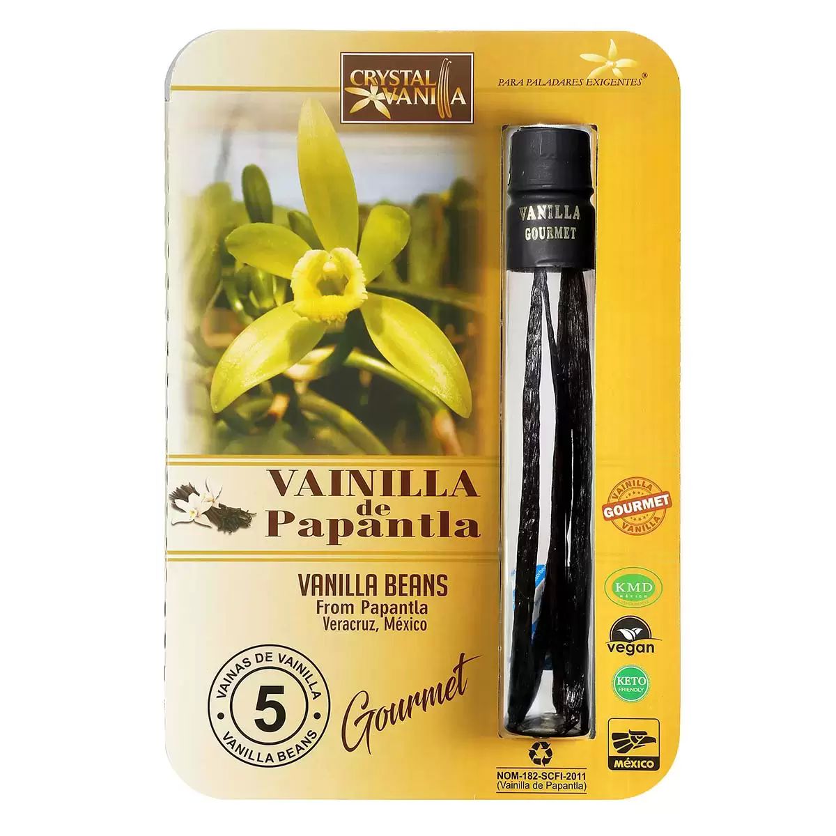 Vainilla En Vaina De Papantla Crystal     5 Vainas