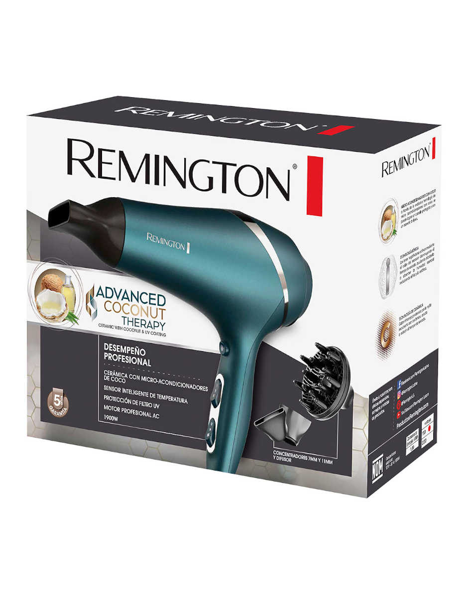 Secador Profesional Remington Aceite Coco y Filtro UV AC8607