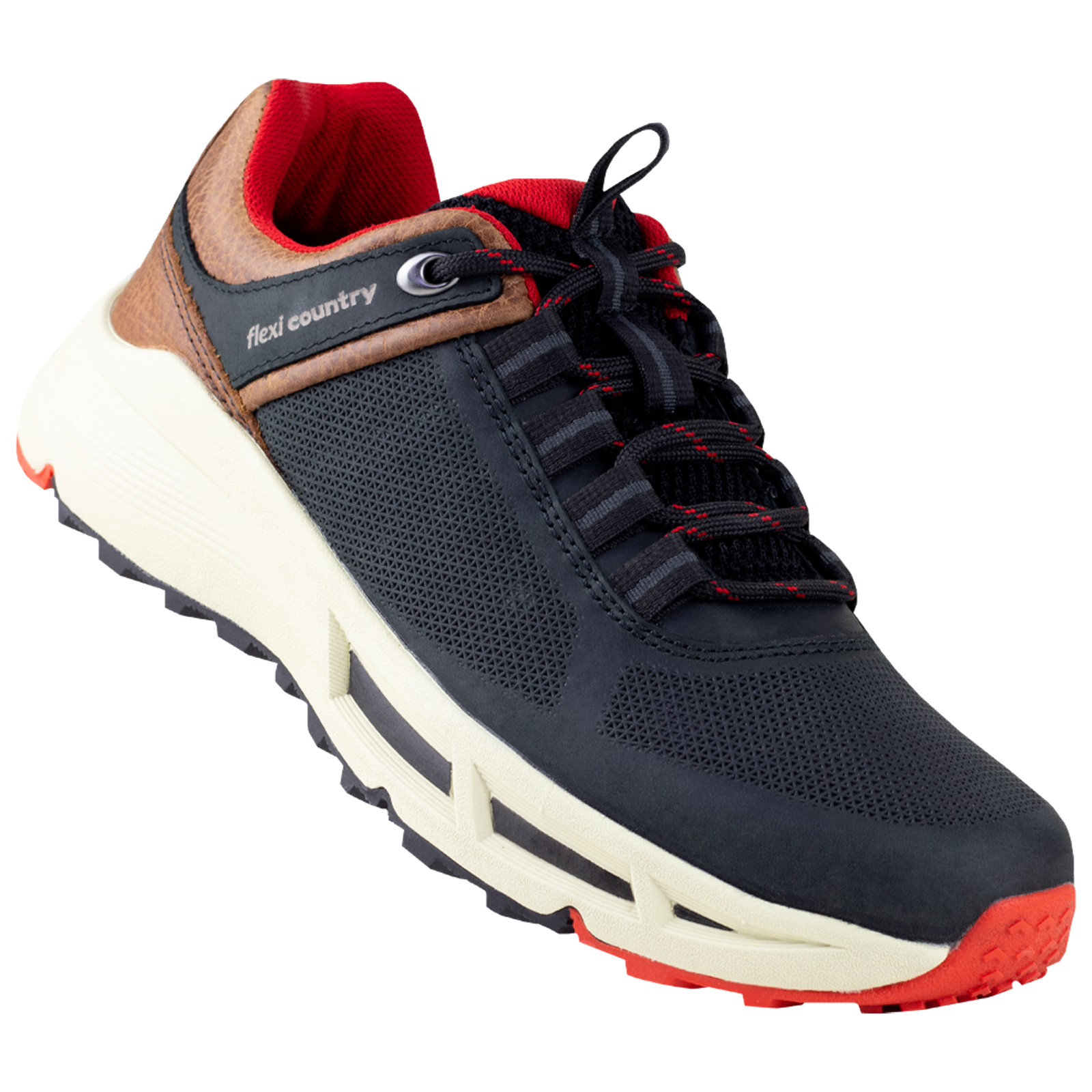 ZAPATOS OUTDOOR  FLEXI COUNTRY MODERNOS HOMBRE 410903 NEGRO