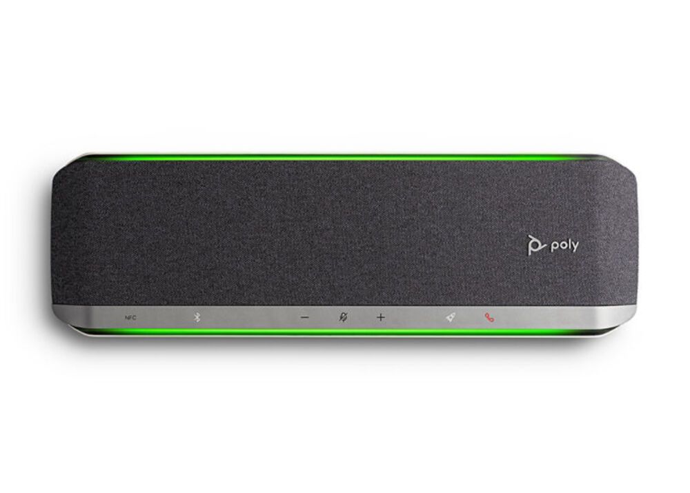 POLY SYNC 60 Altavoz manos Libres inteligente para salas de conferencia , conexión de cable combinado USB-A / USB-C, Bluetooth, inalámbrico, conjunto de 6 micrófonos