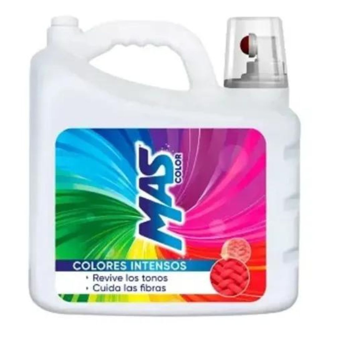 Detergente Liquido Mas Color 10 Litros Colores Intensos