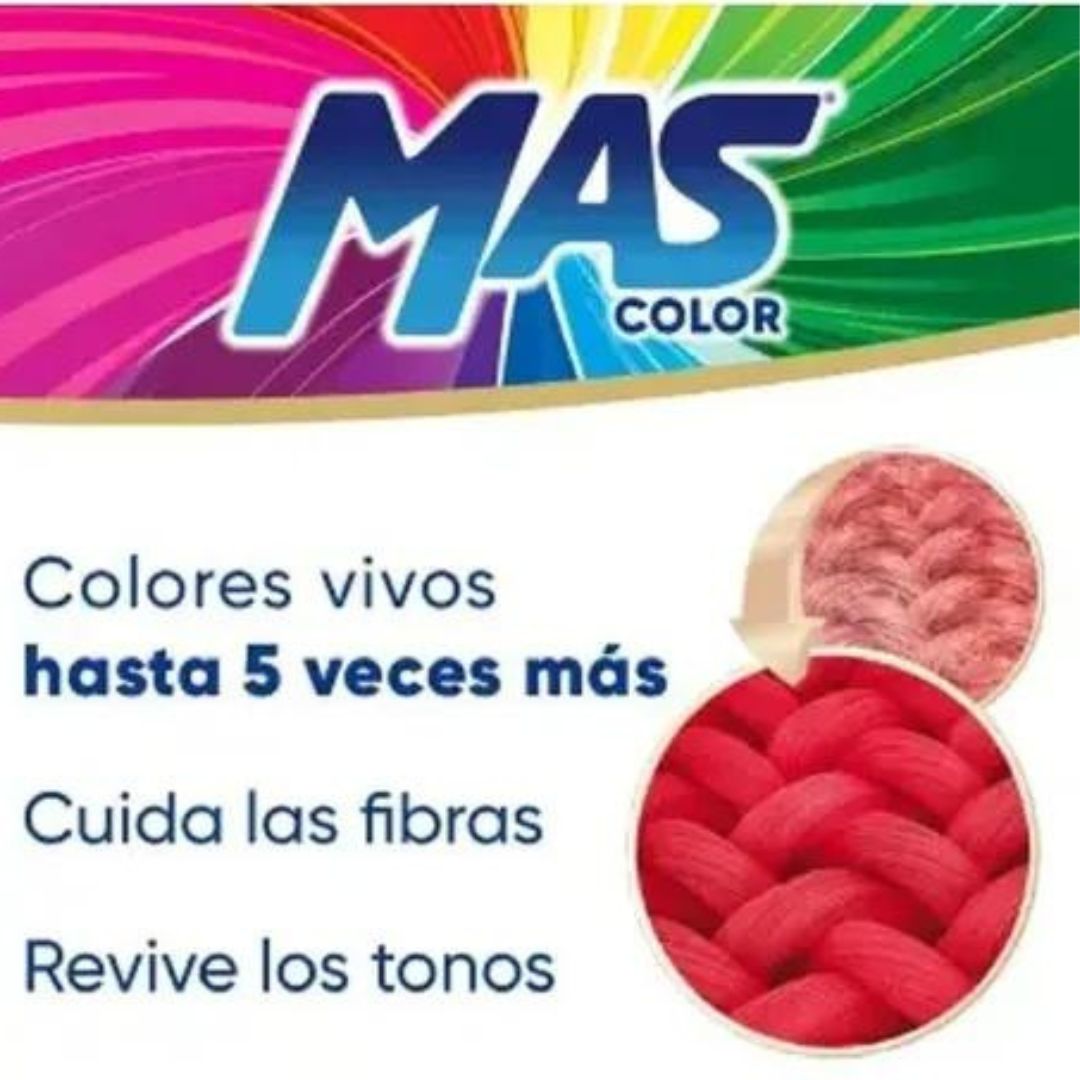 Detergente Liquido Mas Color 10 Litros Colores Intensos