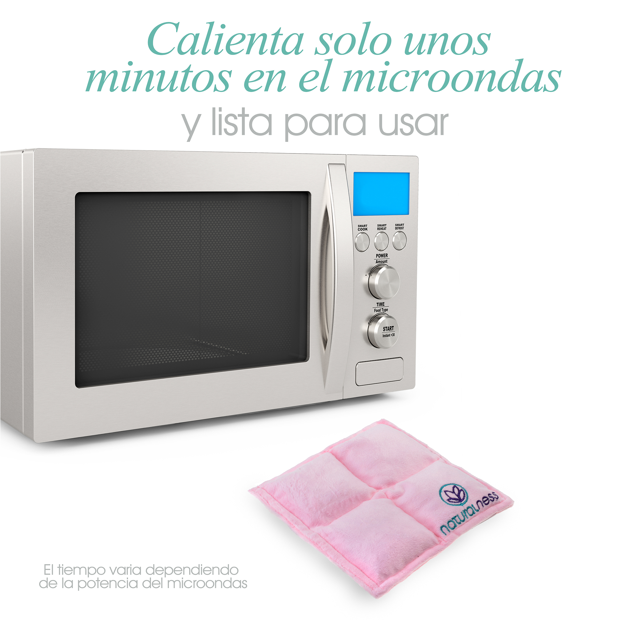 Naturalness - Compresa caliente  Bebé -  Elaborada con Semillas y Plantas medicinales, como manzanilla y lavanda entre otras. Ayuda a reducir cólicos de bebé y a dormir mas calientito. - Línea Bebé color rosa  (Compresa + Aceite 125 ml, Rosa)
