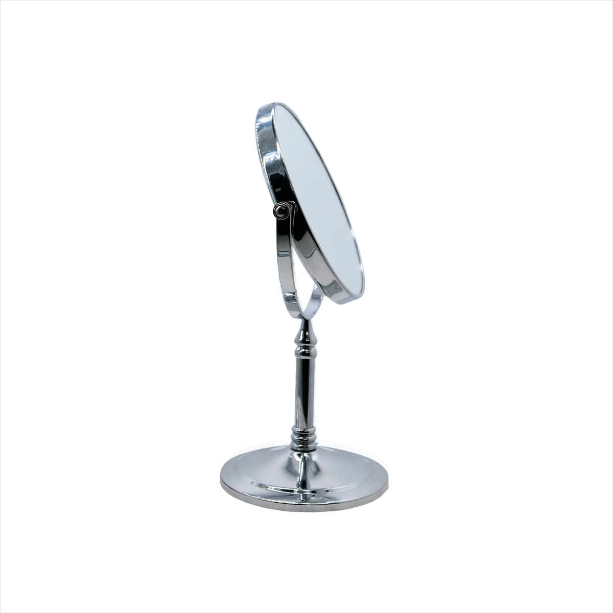 CNX Espejo de Acero Inoxidable de 6 Pulgadas Con Base (Espejo para maquillaje y de baño)