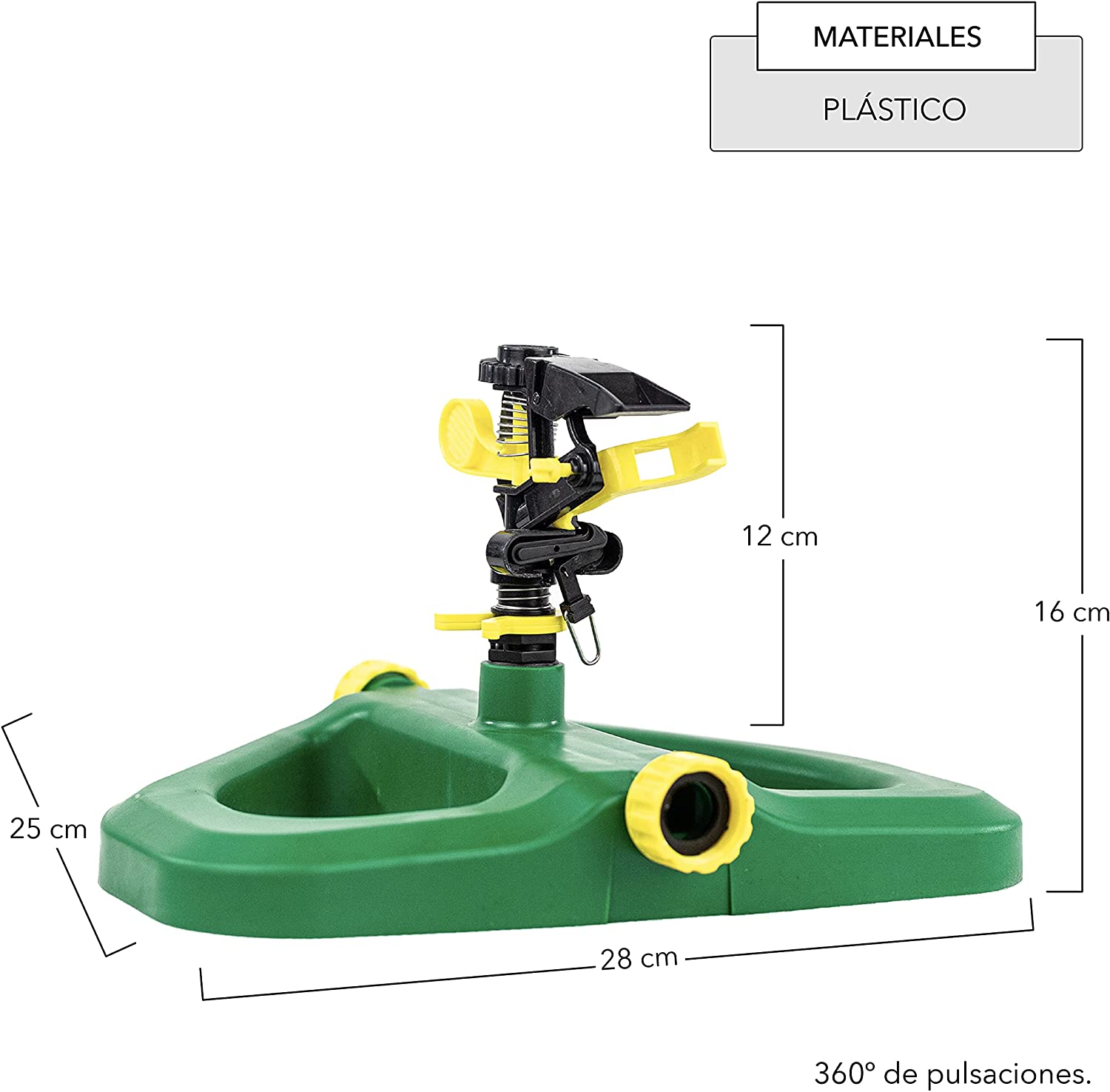 CNX Manguera De Jardín 30 Metros Con Aspersor De Riego Giratorio