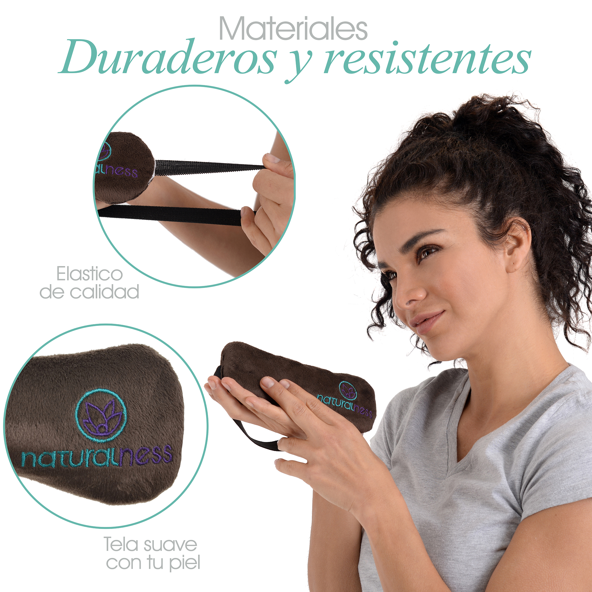 Naturalness Antifaz compresa máscara anti migraña con plantas medicinales, formula especializada para mitigar  las molestias  del dolor de  cabeza y barra de gel  recomendado para uso en frío. (paquete, antifaz y aceite 30 anti migraña)