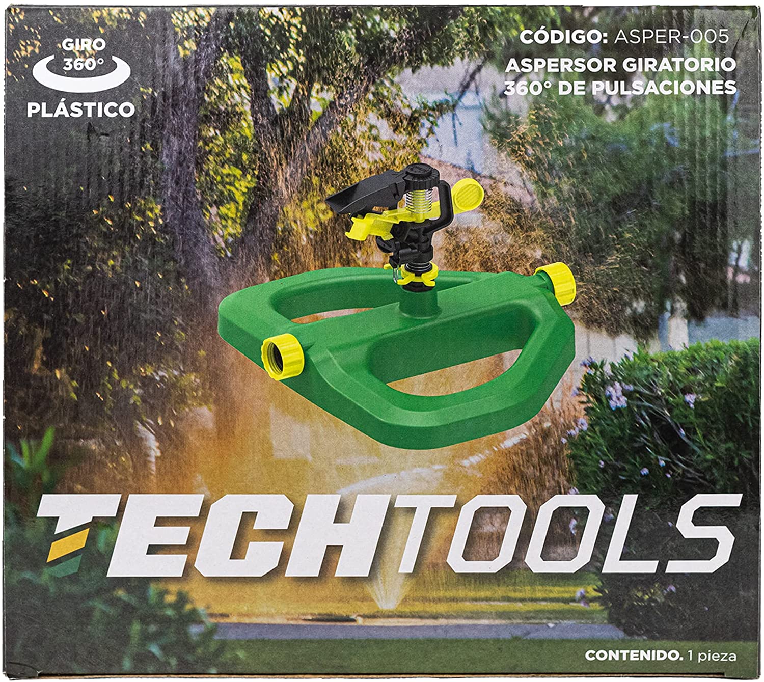 CNX Manguera De Jardín 30 Metros Con Aspersor De Riego Giratorio