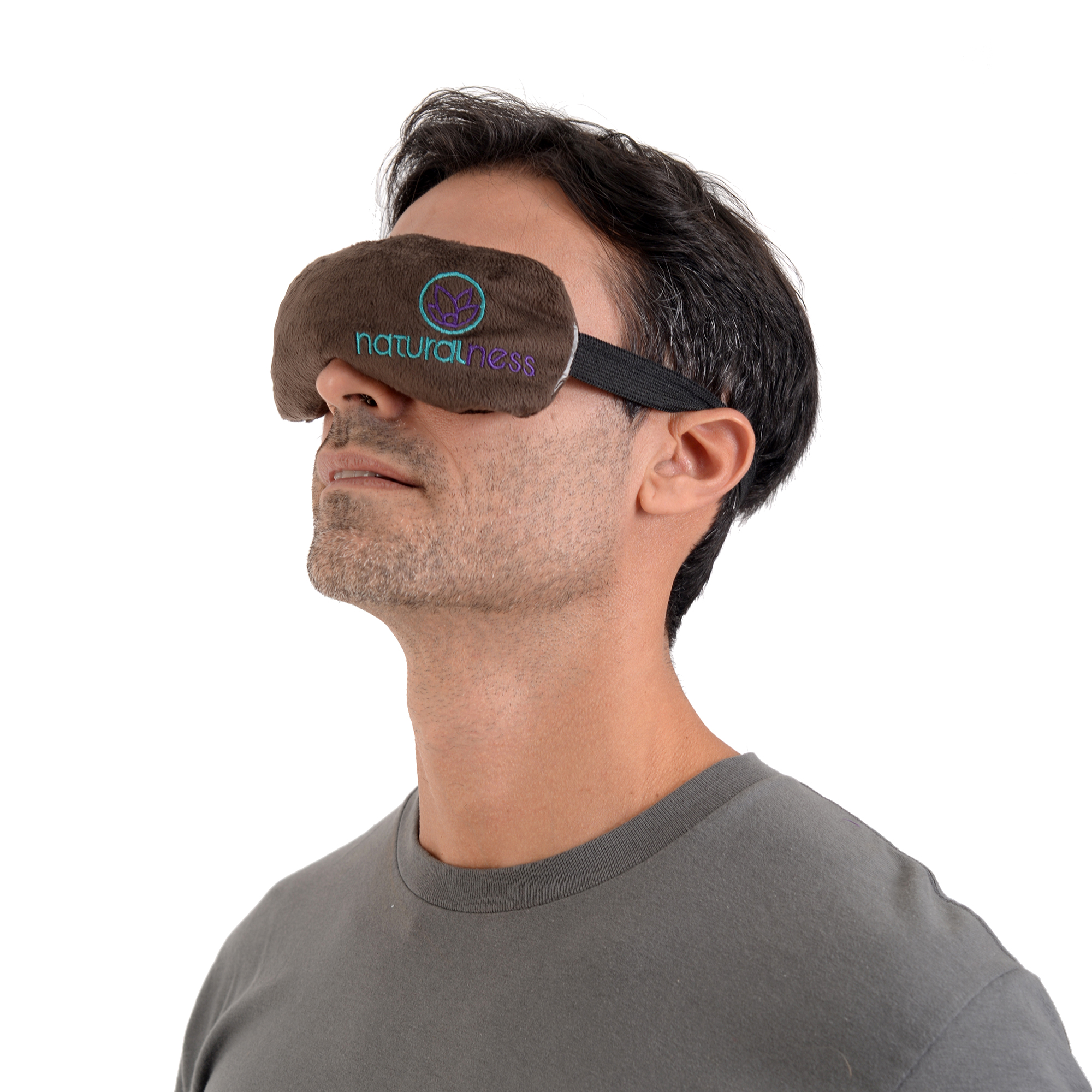 Naturalness Antifaz compresa  fría máscara anti migraña con plantas medicinales, formula especializada para mitigar  las molestias  del dolor de  cabeza y barra de gel  recomendado para uso en frío. (paquete, antifaz y rollon de 10 ml aceite anti migraña)