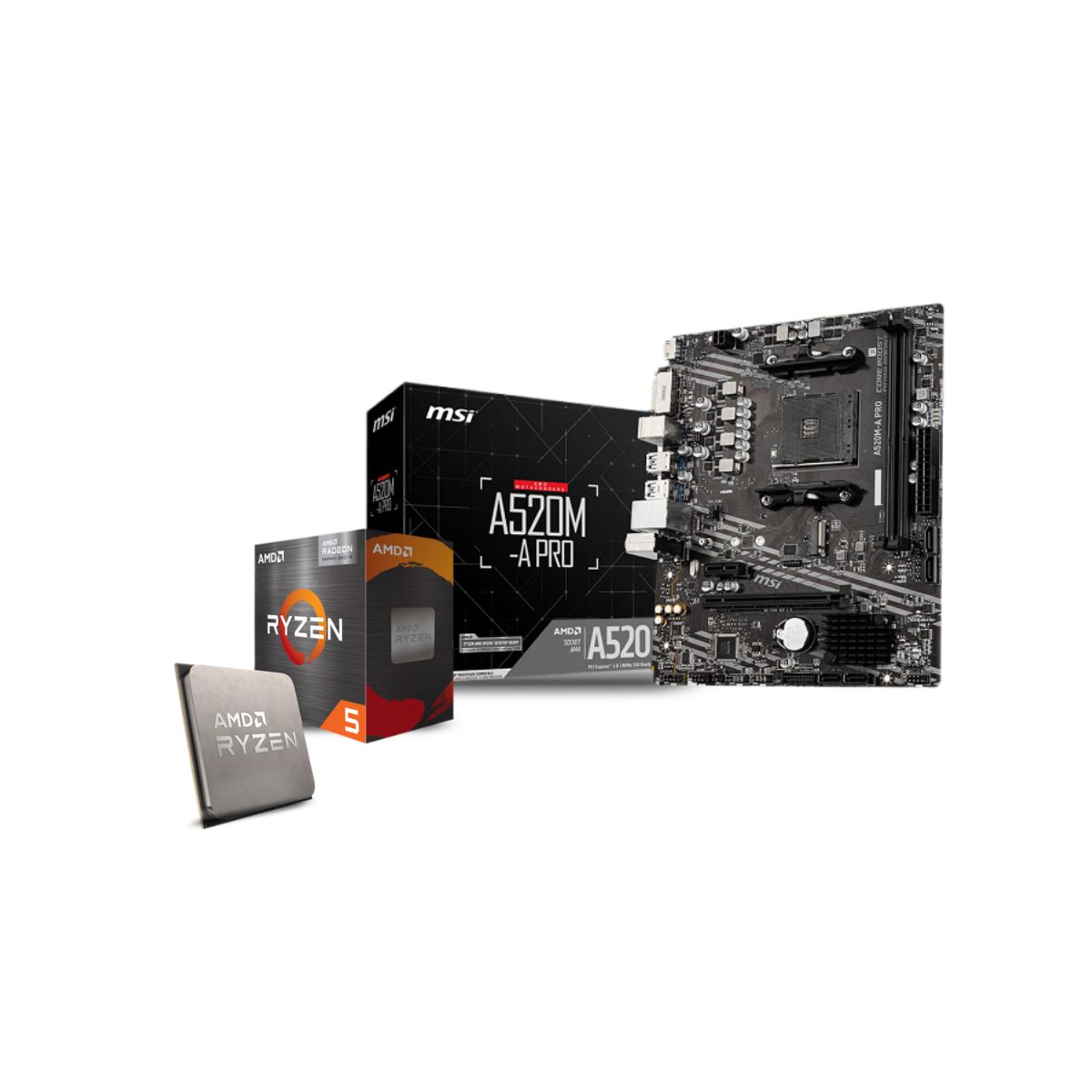 Kit Actualizacion Gamer Ryzen 5 5600g Tarjeta Madre