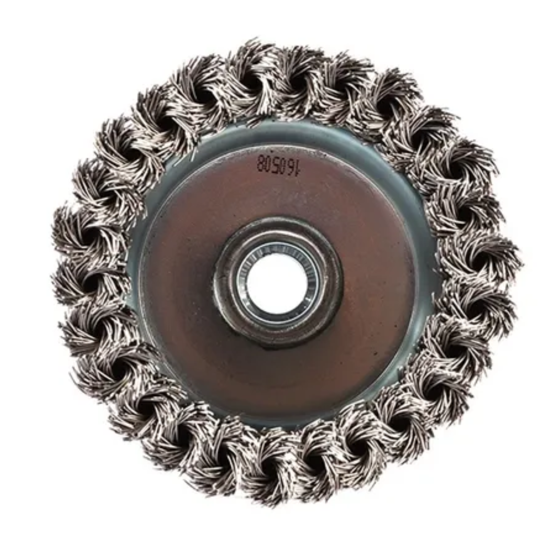 Carda Copa De Alambre Trenzado 4" -5/8" 8500 Rpm Gruesa Makita D31712