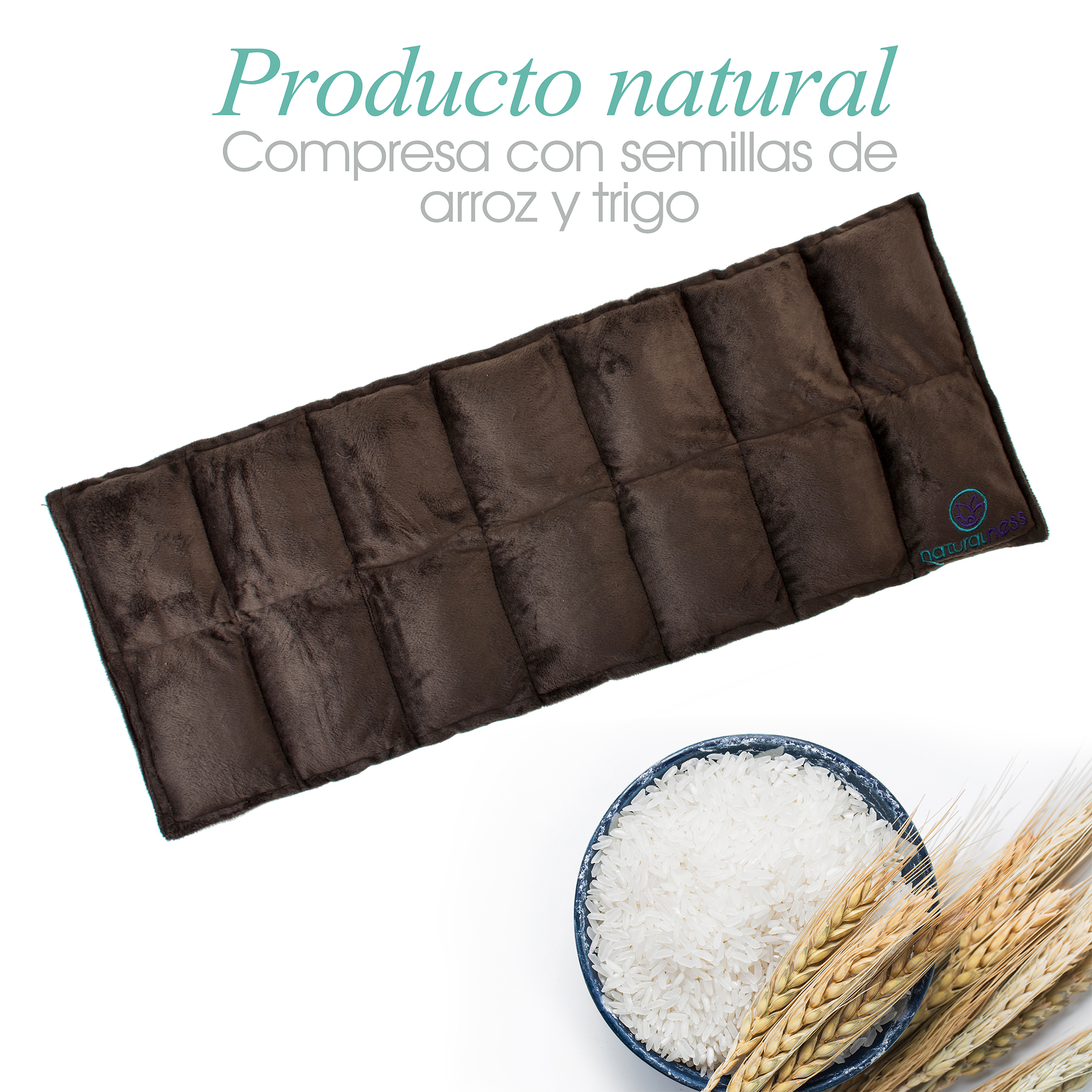 Naturalness Compresa  de semillas para molestias lumbares, columna vertebral Elaborada con Semillas y Plantas Medicinales  (Compresa Paquete 30 ml)