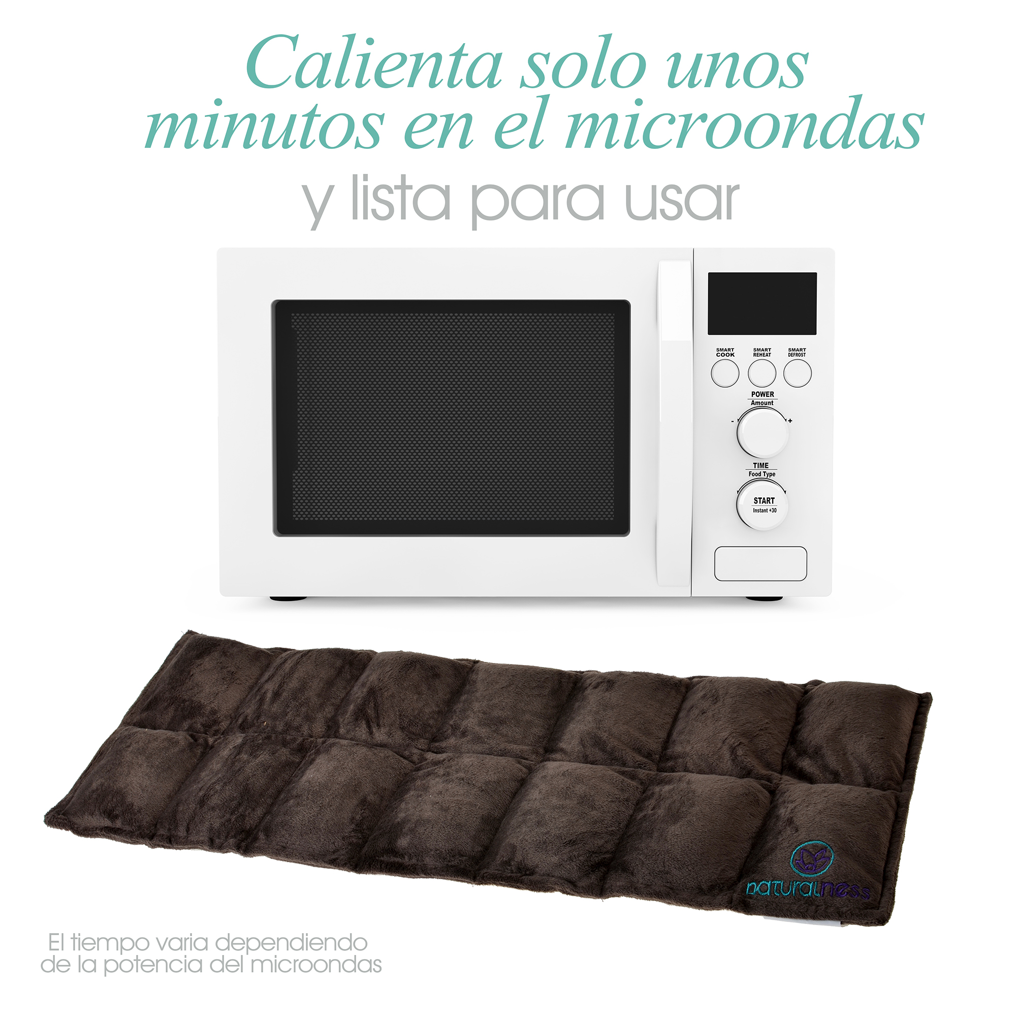 Naturalness Compresa  de semillas para molestias lumbares, columna vertebral Elaborada con Semillas y Plantas Medicinales  (Compresa Paquete 30 ml)