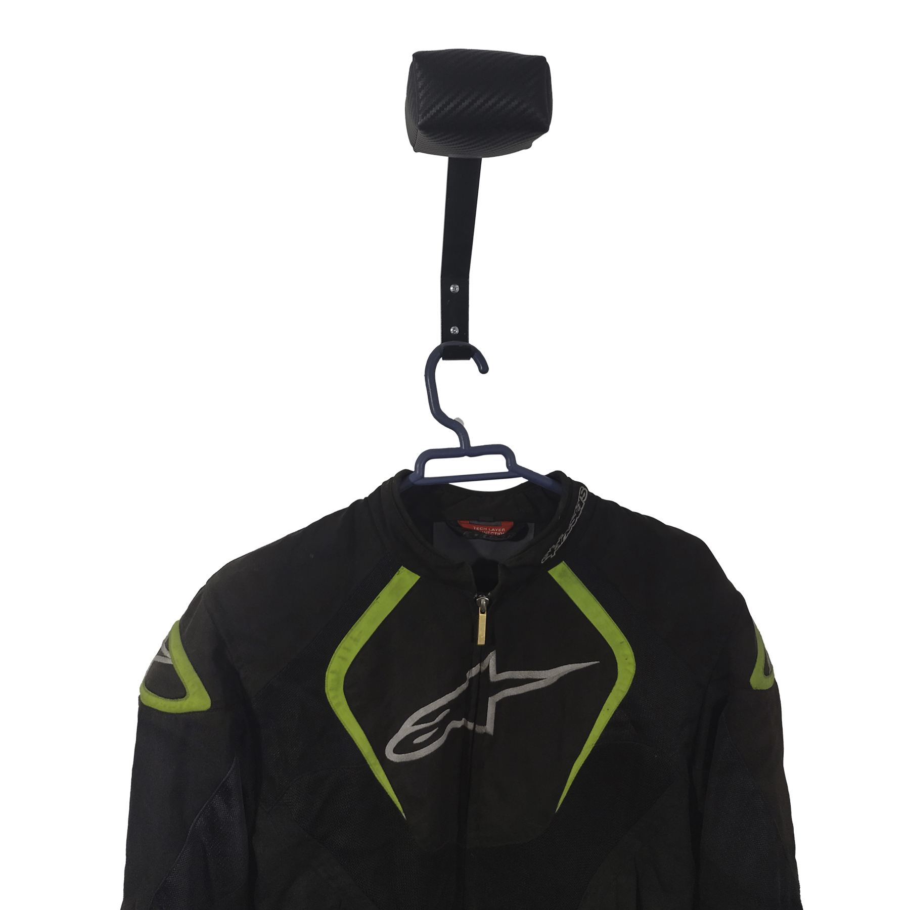 Soporte para casco de moto bicicleta gancho colgar chamarra traje mono con base amplia acolchada universal de pared