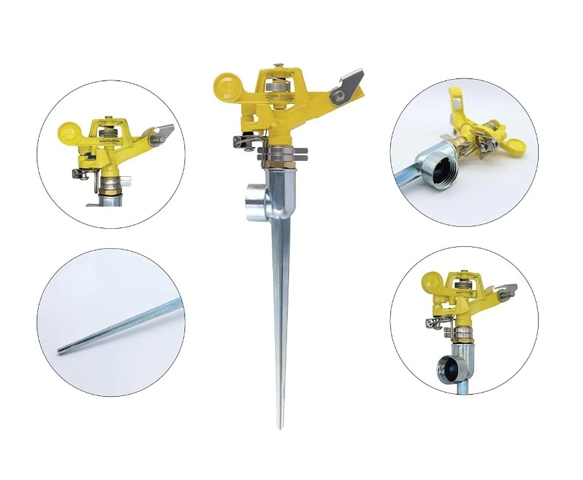 CNX Manguera De Jardín 20 Metros Con 2 Aspersores Giratorios