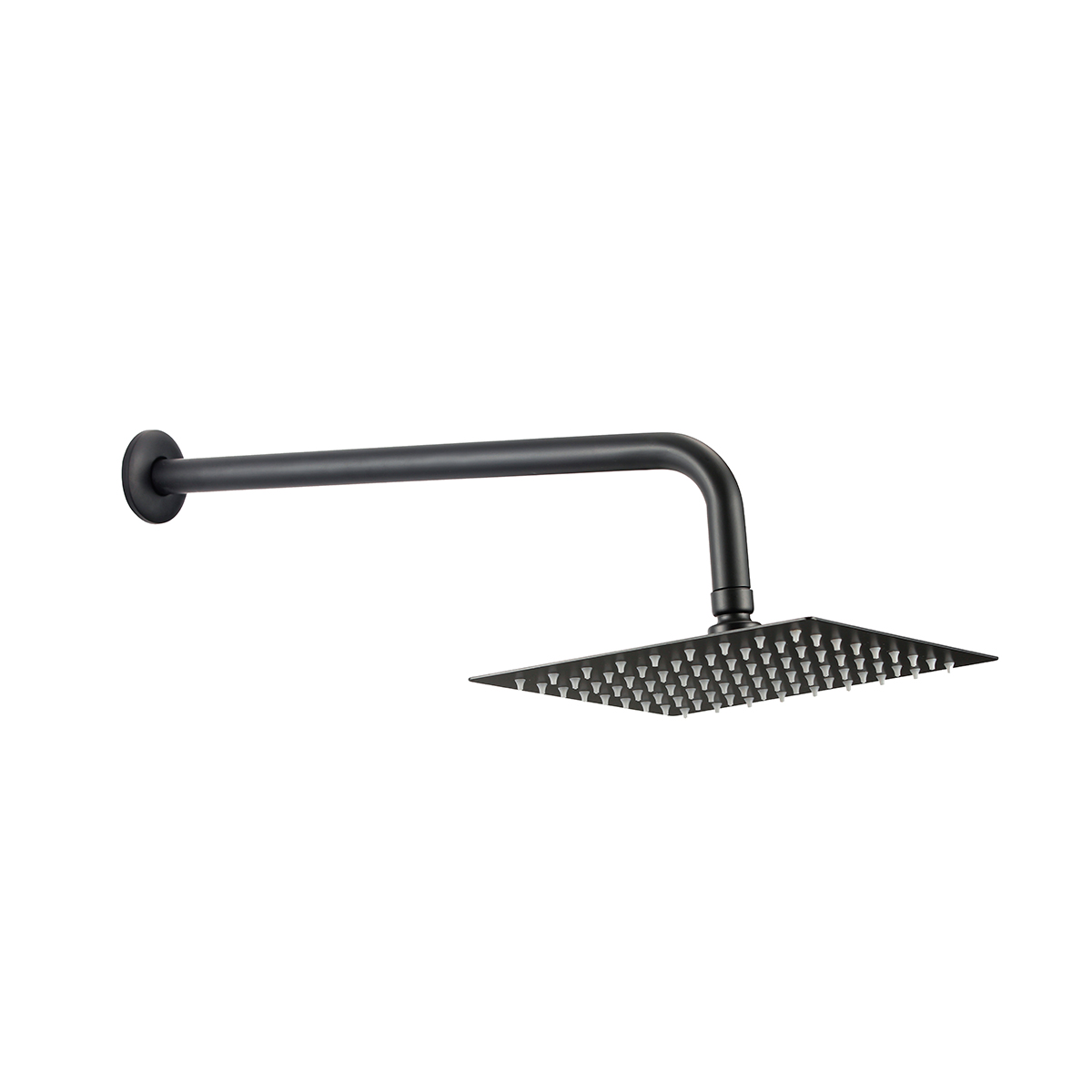 Regadera de 20 cm (8" pulgadas) Color Mate con Tubo de 40 cm de largo