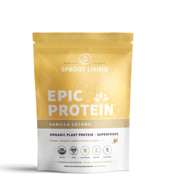 Proteína en polvo Orgánica Epic Protein sabor Vanilla Lúcuma
