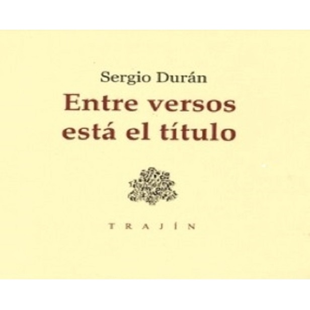 LIBRO Entre versos está el título