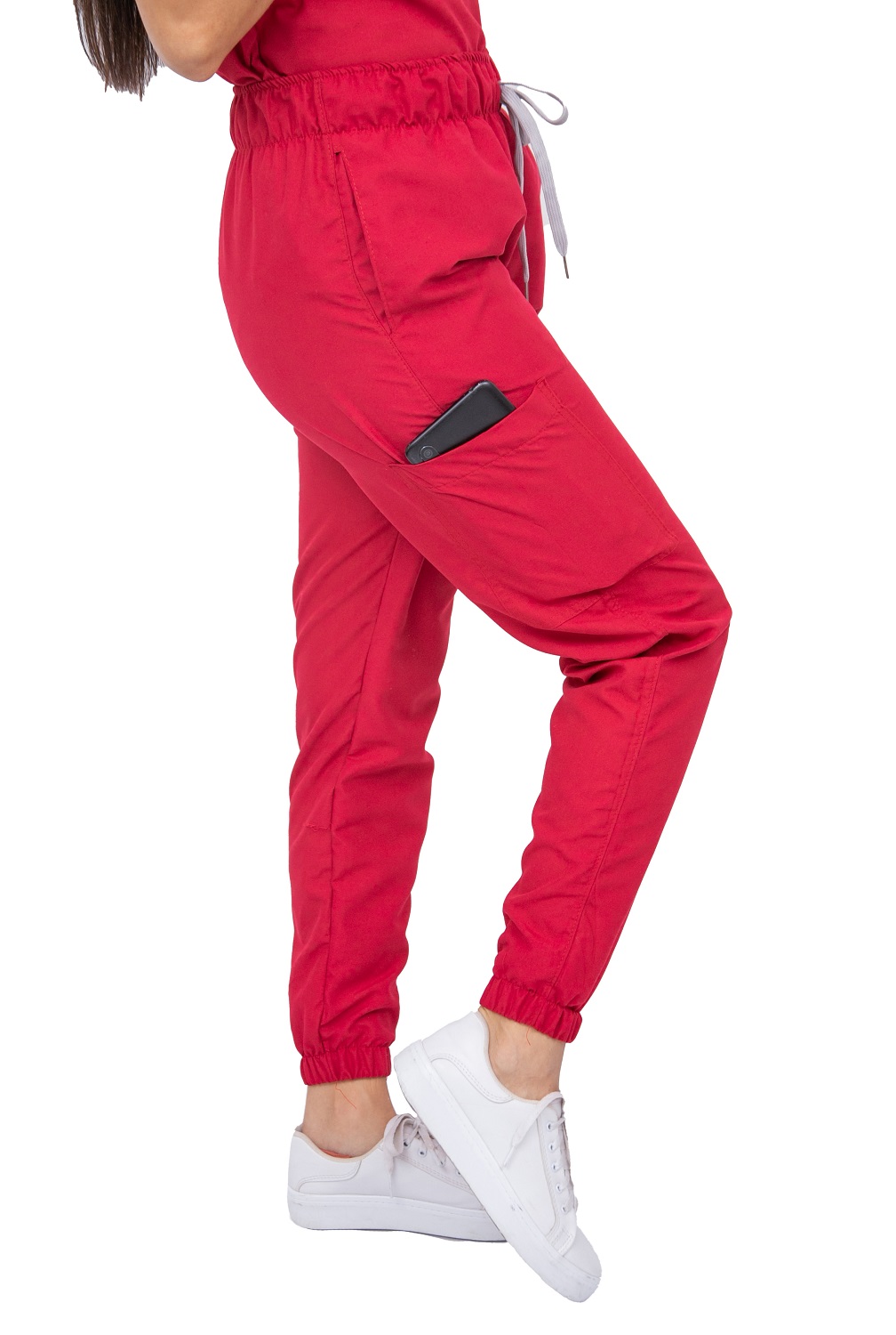 Pantalon Quirurgico Pantalon Jogger Mujer Rojo Pantalón Médico