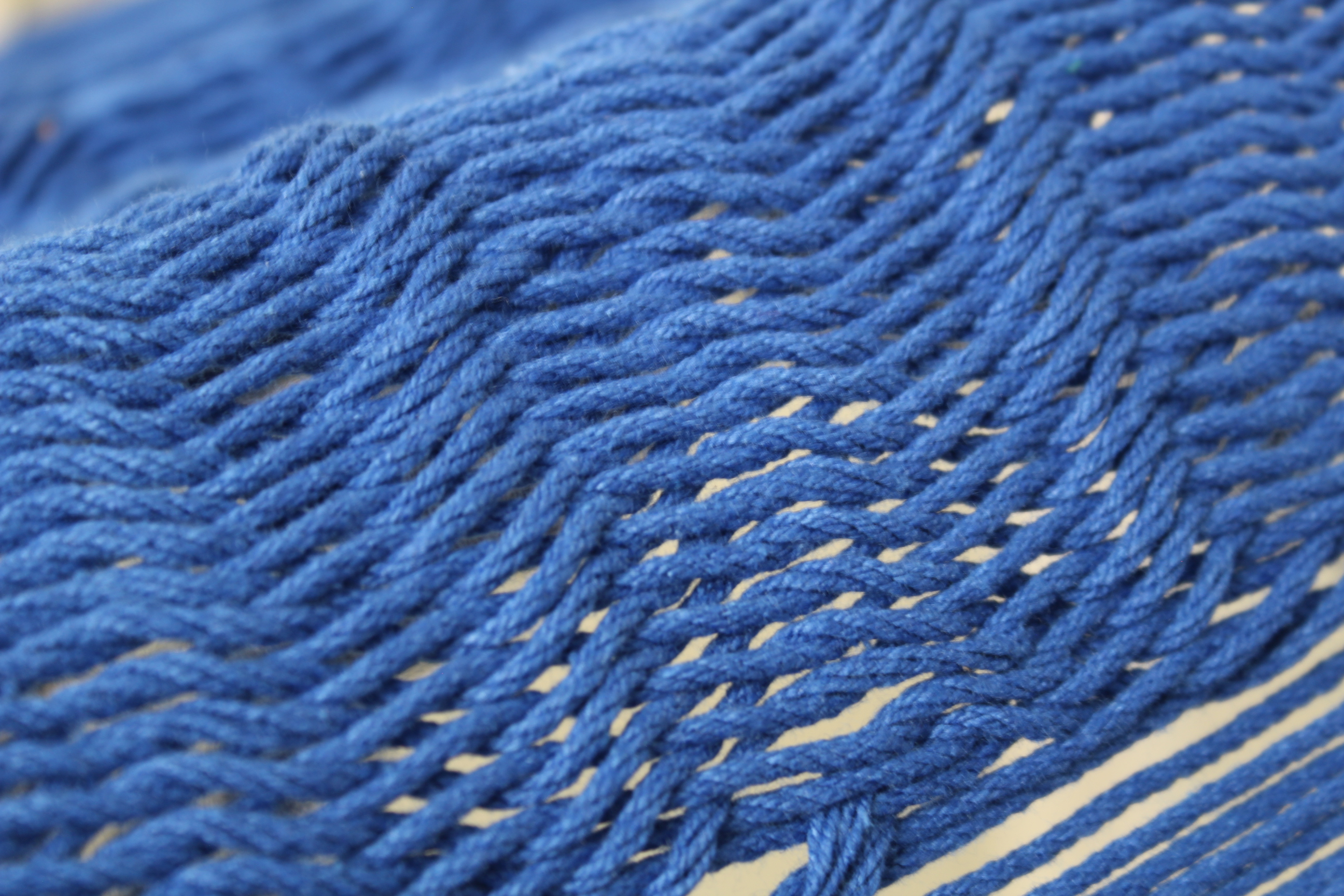 Hamaca de Algodon Modelo Uxmal Color Azul.