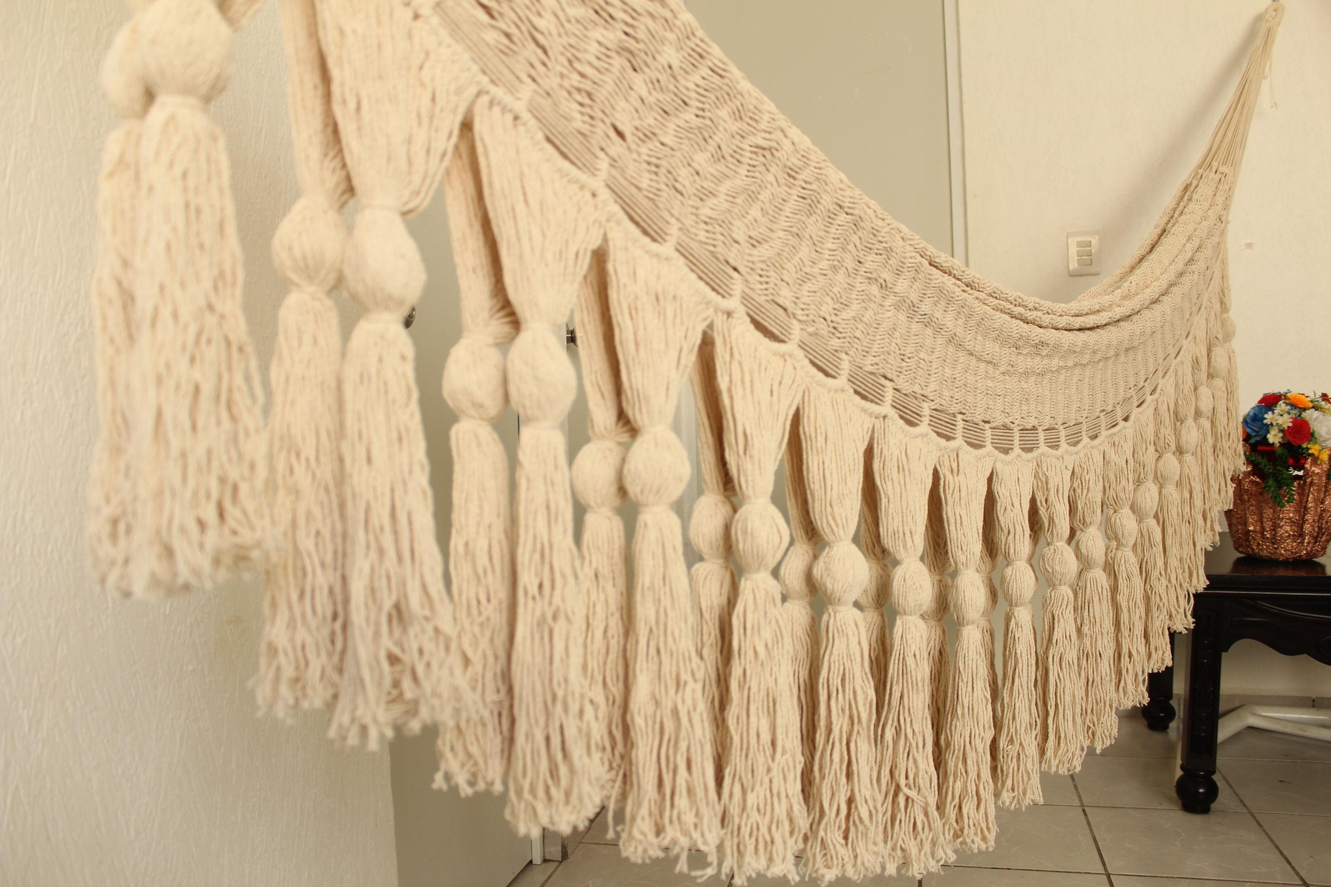 Hamaca de Algodon Artesanal Modelo Cancun .