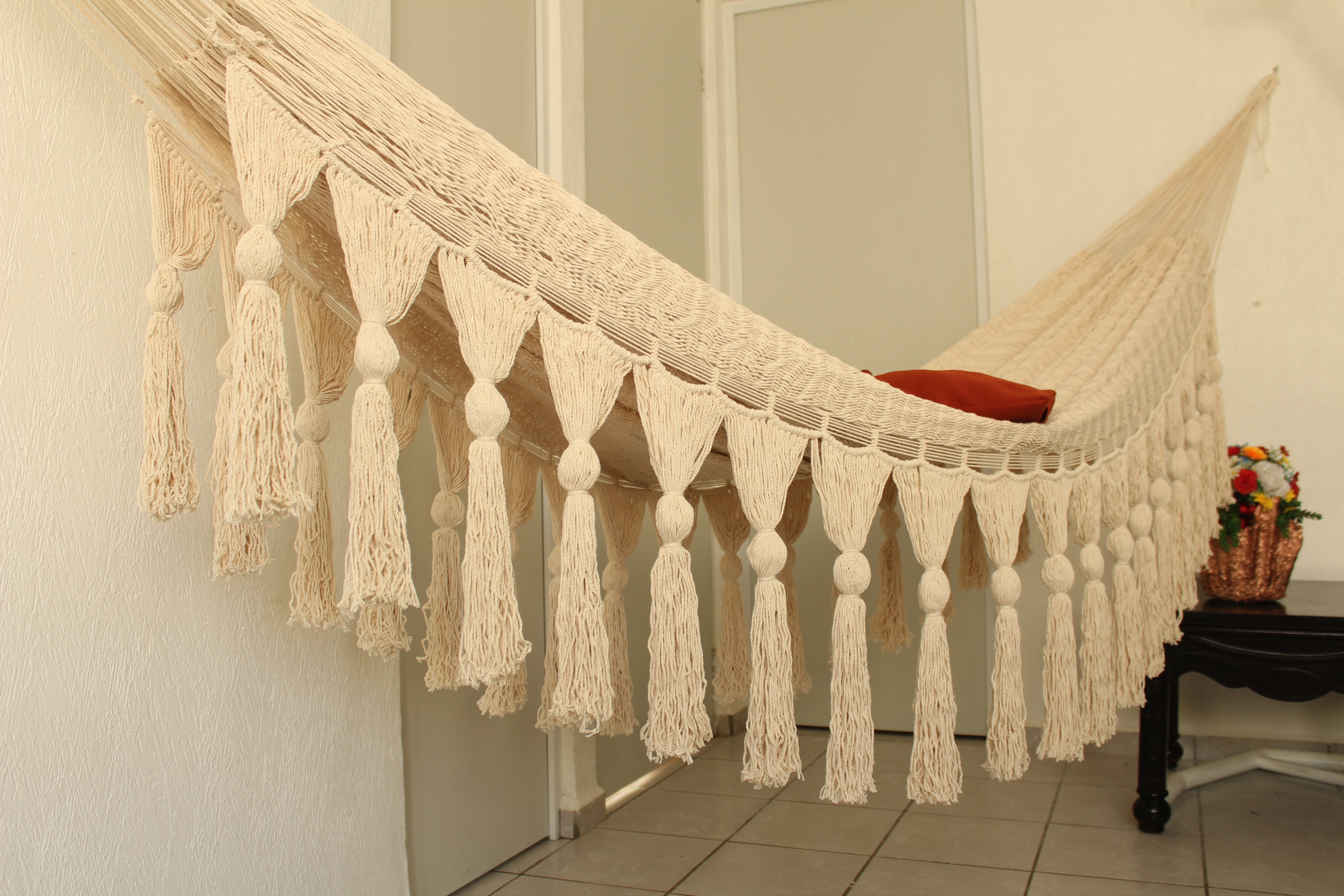 Hamaca de Algodon Artesanal Modelo Cancun .