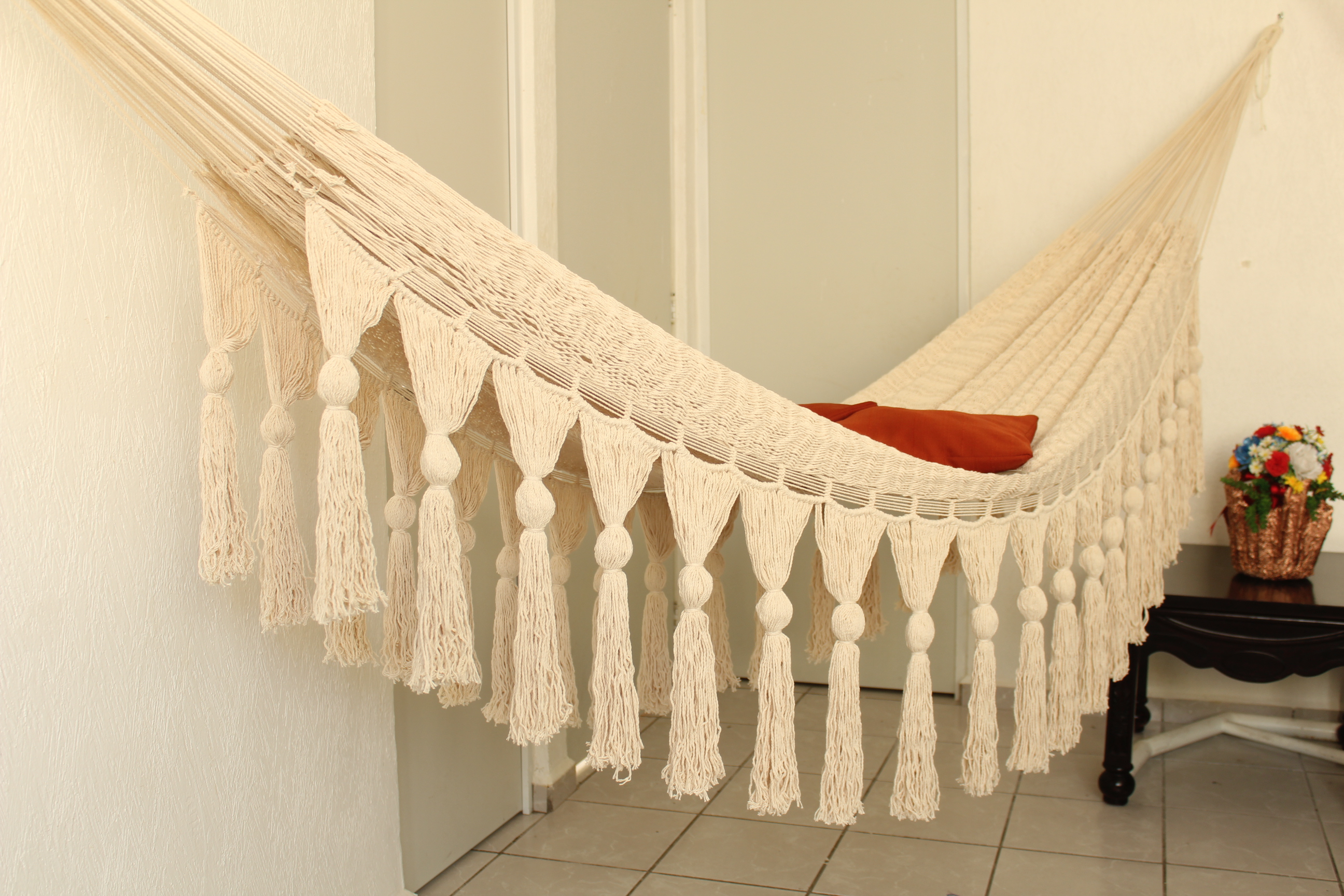 Hamaca de Algodon Artesanal Modelo Cancun .