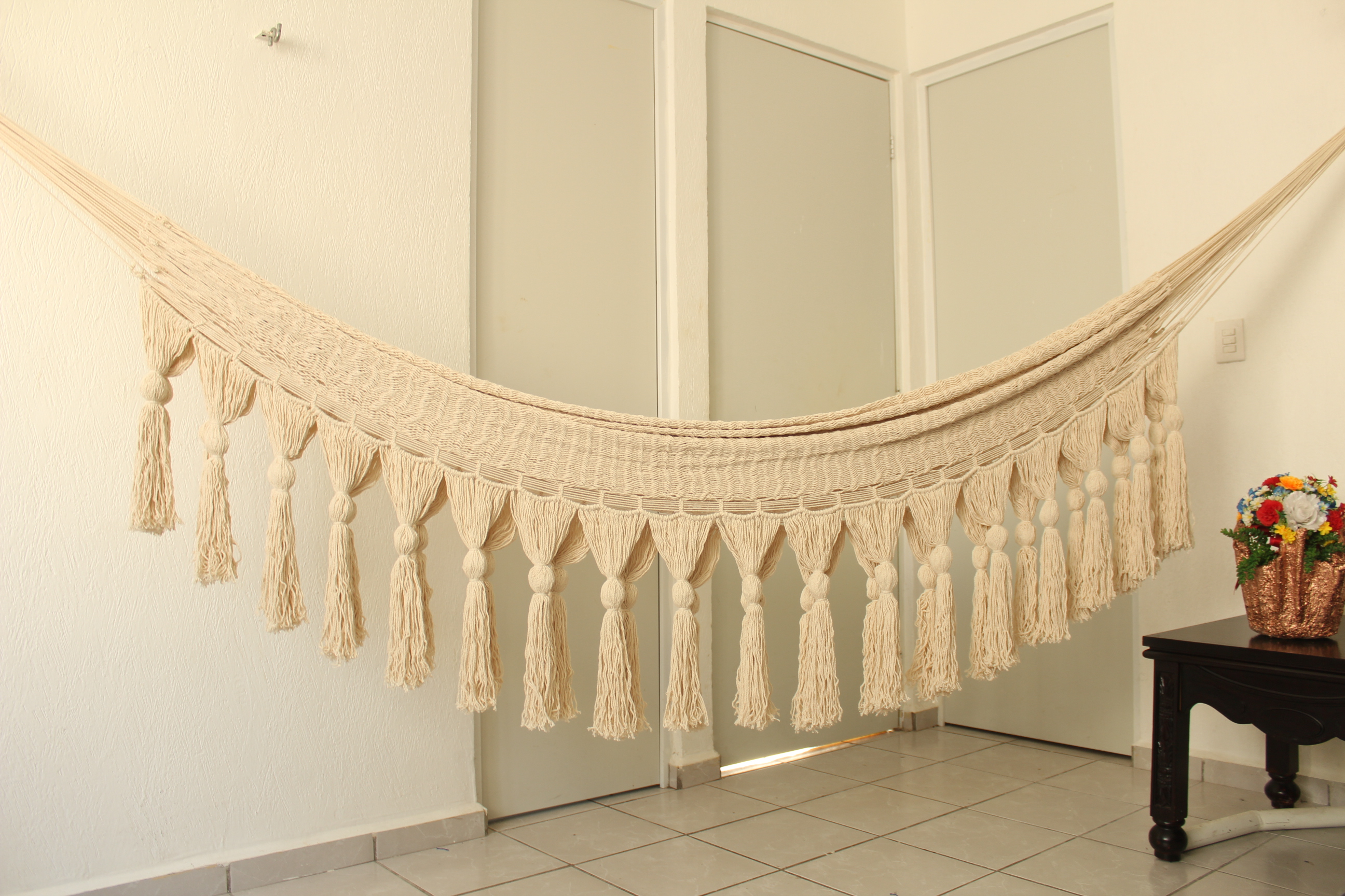 Hamaca de Algodon Artesanal Modelo Cancun .