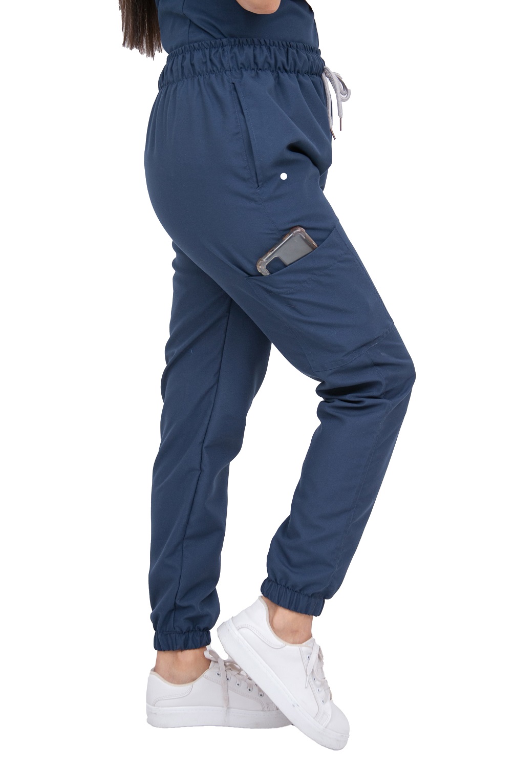 Pijama Quirúrgica Mujer Azul Petróleo Jogger Antifluido Scrubs Cupatitzio