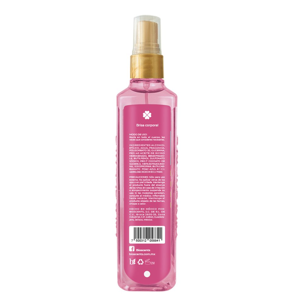 Body Mist Pink Candy Bioscents 250 Ml