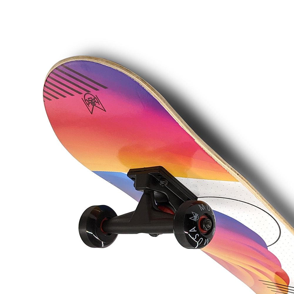 Patineta Profesional MUSA Ondas Solo Pam Llantas Negras skate skateboard