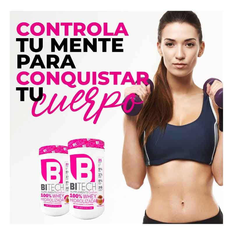 Proteina Bitech Ladie 100% Whey Protein 1kg 27 Serv. Chocolate