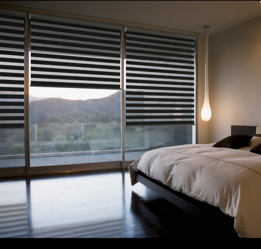 Persiana Shear Enrollable COLOR WHITE. Medida 1.20 ancho x 2.00 alto