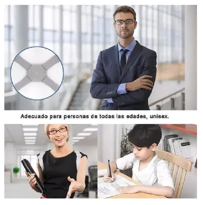 Corrector De Postura Inteligente Espalda Faja Unisex Niños Y Adultos