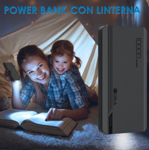 POWER BANK PILA BATERÍA PORTÁTIL 10000MAH CARGA RÁPIDA 1 HORA