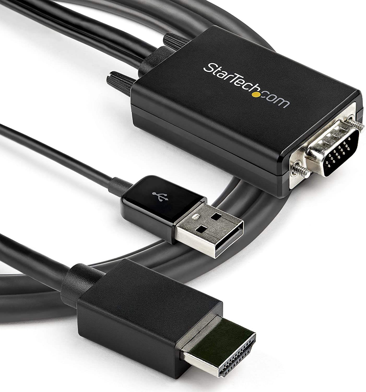 VGA2HDMM2M Cable Adaptador de VGA a HDMI 2m - Audio Vía USB -1080p